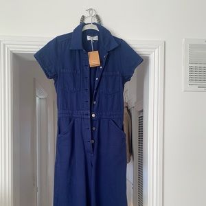 Reformation Izzy Jumpsuit in Vintage Blue